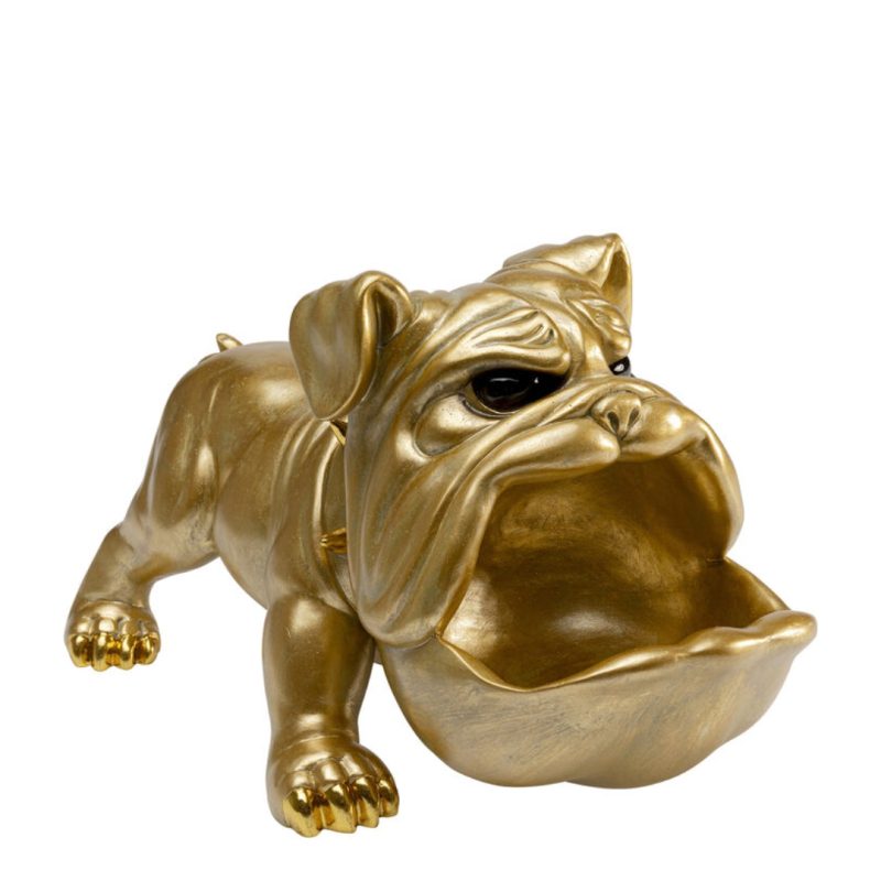 Deco Figurine Hungry Dog Gold 37cm