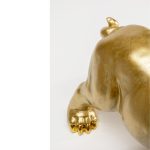 Deco Figurine Hungry Dog Gold 37cm (9)