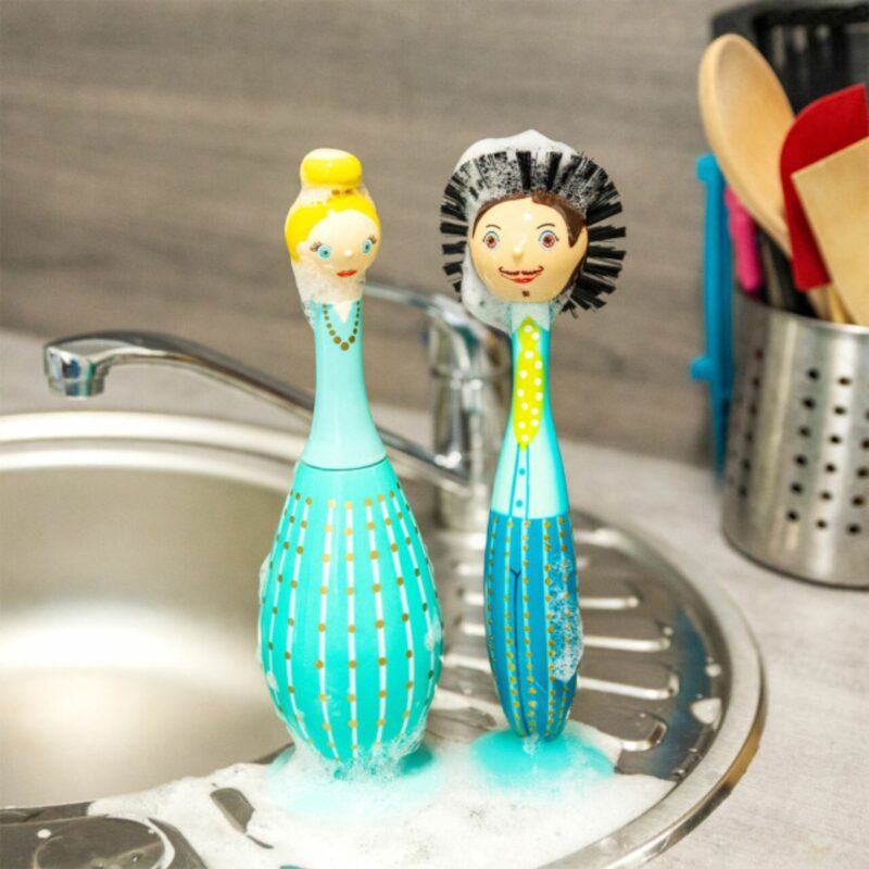 Dish Brush Blue (2)