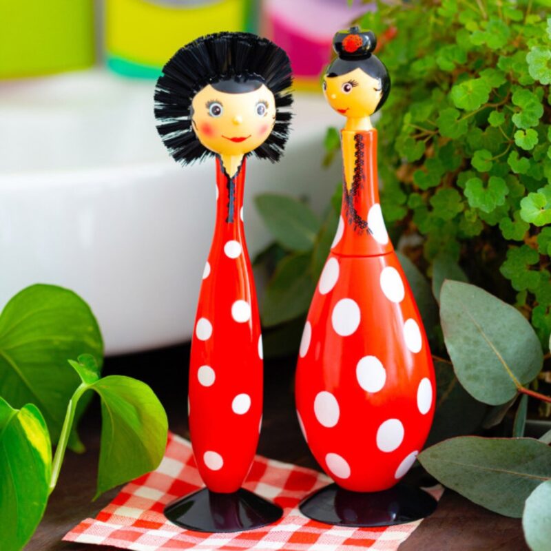 Dish Brush Red (4)
