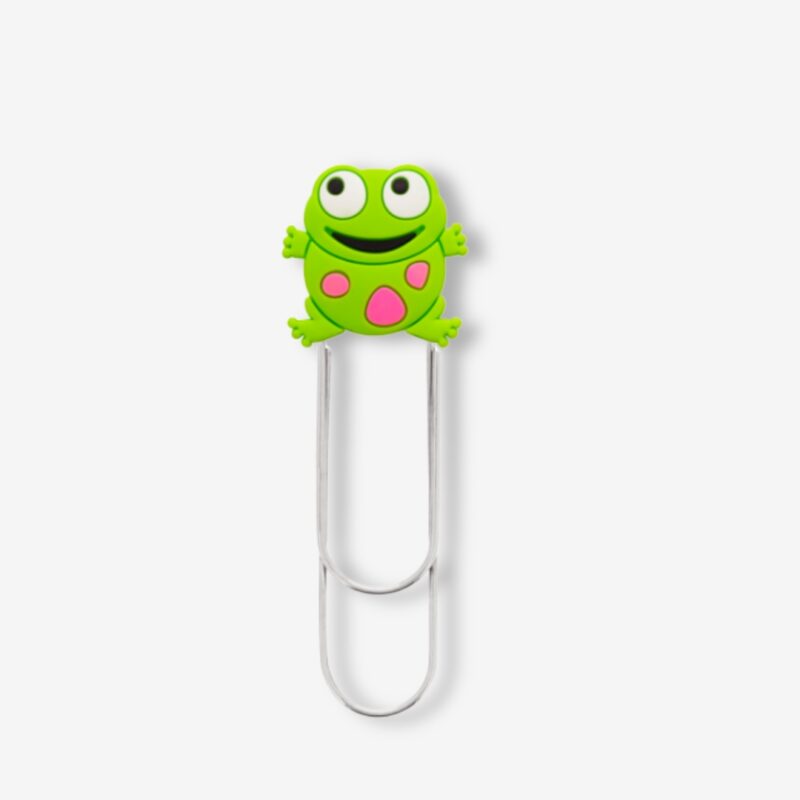 Paper Clip L Bookmark Frog