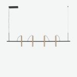 Pendant Light Elli Gold Black 150cm (2)