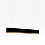 Pendant Light Lines Black120cm