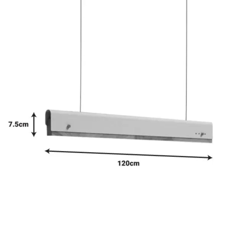 Pendant Light Lines White 120cm (3)