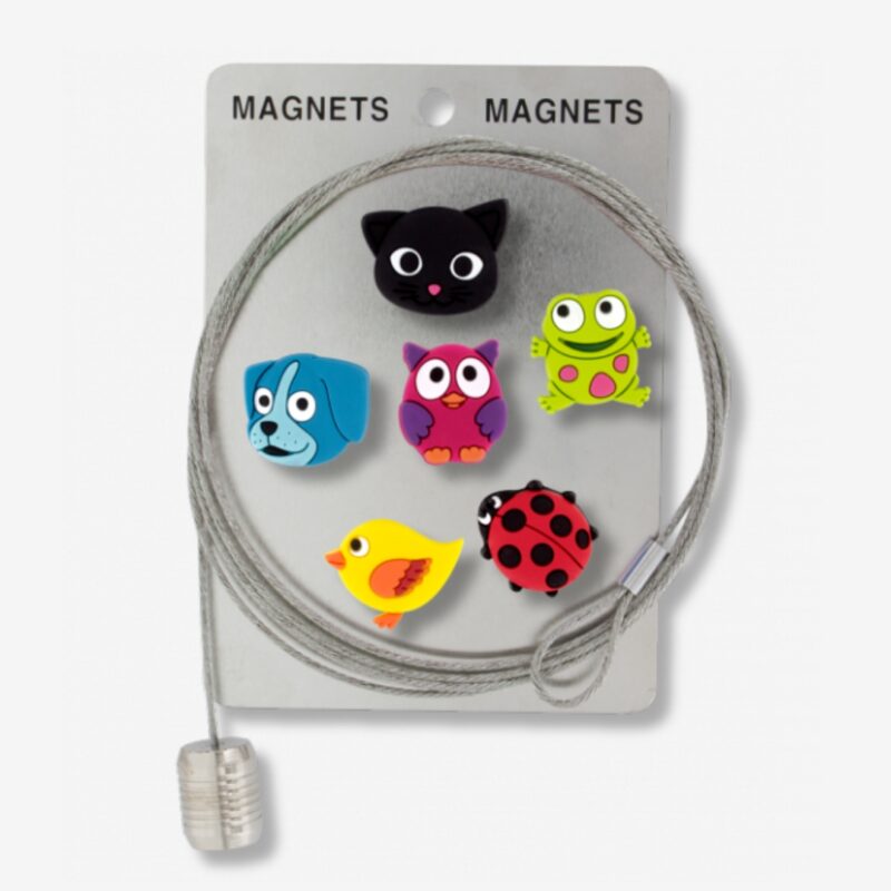 Photo Magnetic Cable Holder Animals (1)