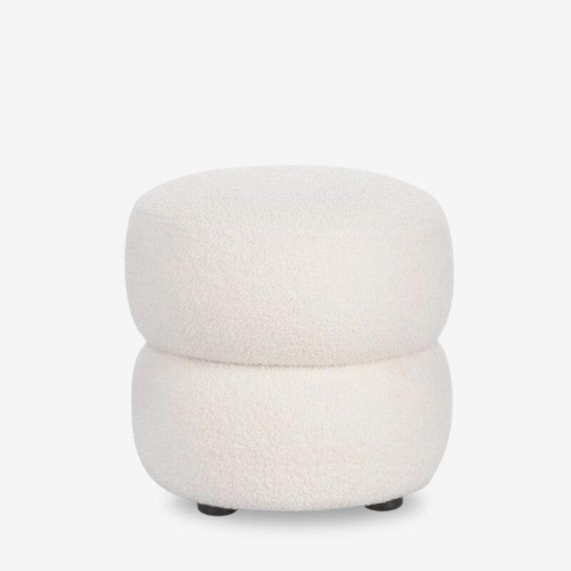 Pouf gabby white