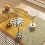 Side table domero geo brown Ø25cm (2)