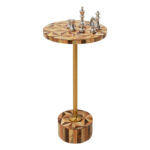 Side table domero geo brown Ø25cm (7)