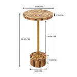 Side table domero geo brown Ø25cm (8)