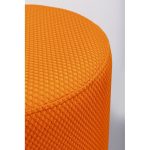 Stool Jody Orange Mesh Black Ø35cm (4)