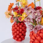 Vase Strawberries Red 24cm (12)
