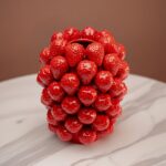 Vase Strawberries Red 24cm (13)