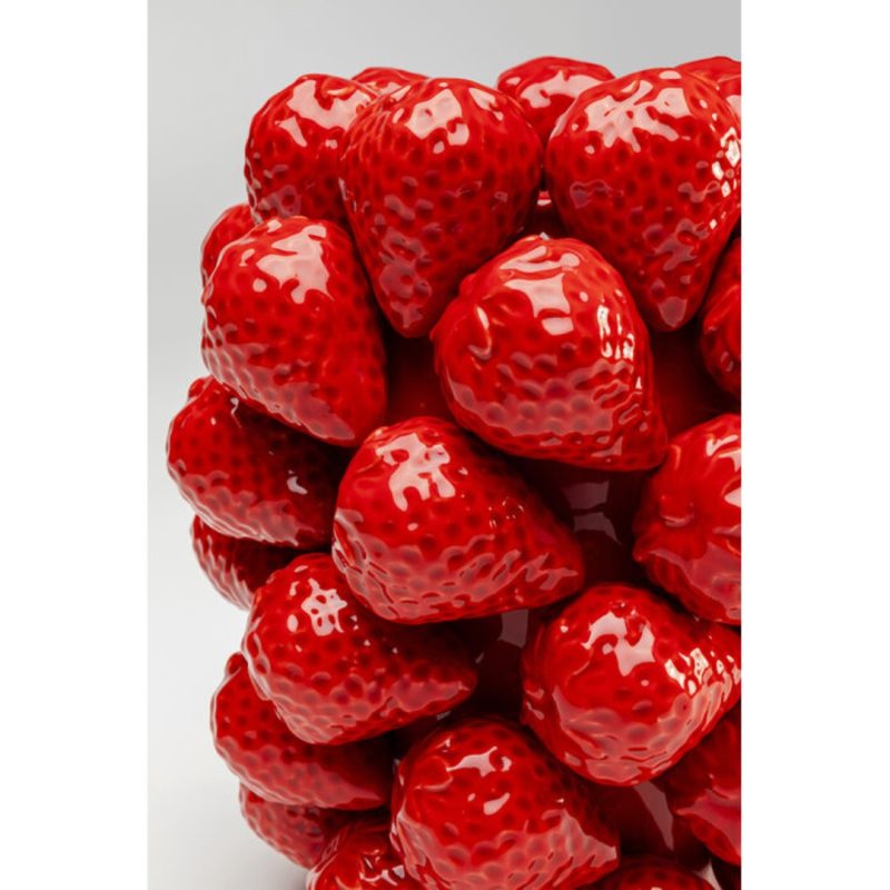 Vase Strawberries Red 24cm (3)