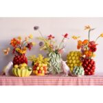Vase Strawberries Red 24cm (5)