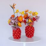 Vase Strawberries Red 24cm (6)