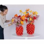 Vase Strawberries Red 24cm (7)