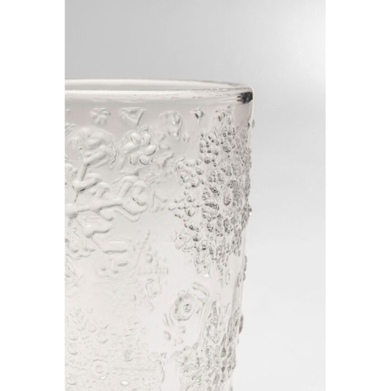 Water Glass Ice Flowers Clear (2)