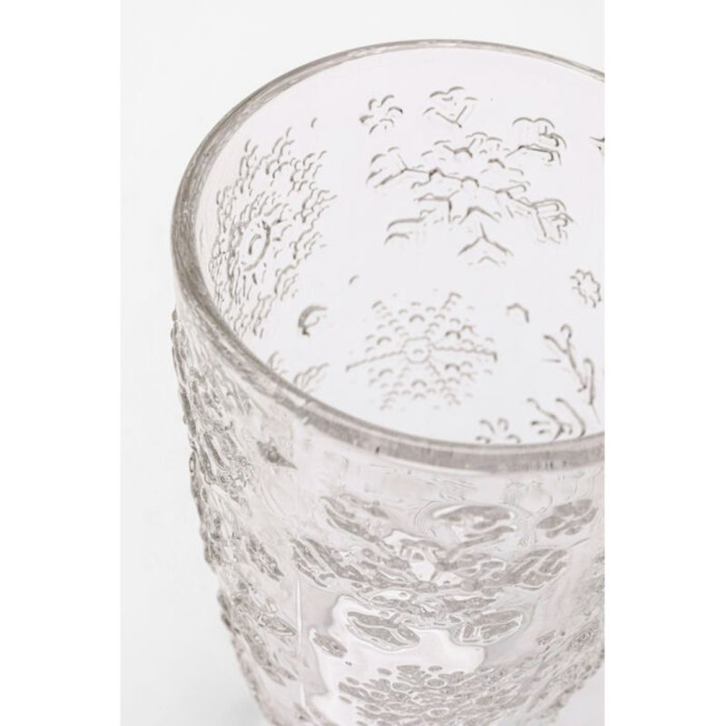 Water Glass Ice Flowers Clear (3)
