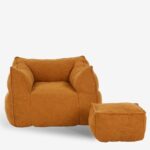 Armchair sponge set terracotta (7)