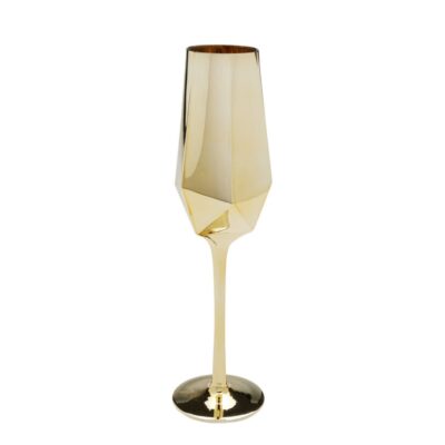 Champagne Glass Diamond Gold