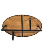 Coffee Table Ovo Walnut Black 121cm (3)