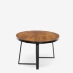 Coffee Table Ovo Walnut Black 121cm (4)