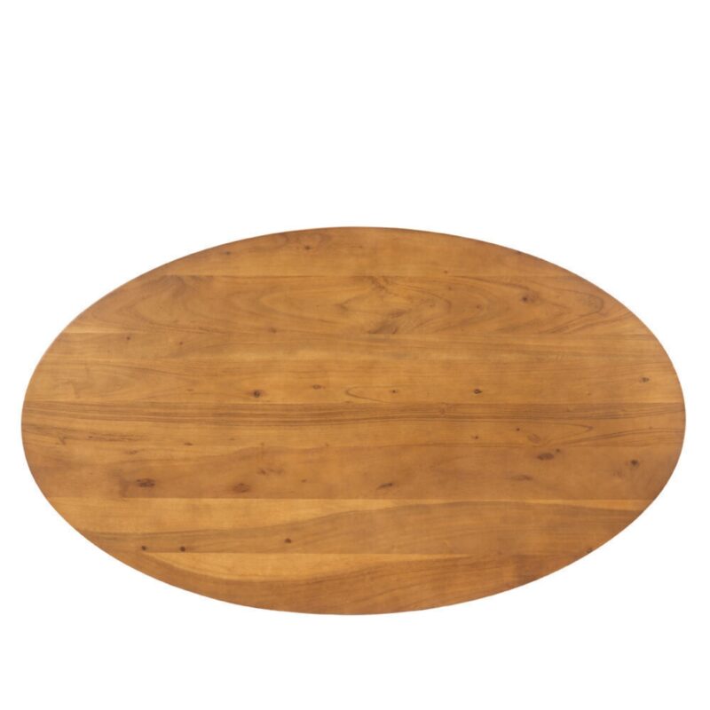 Coffee Table Ovo Walnut Black 121cm (5)