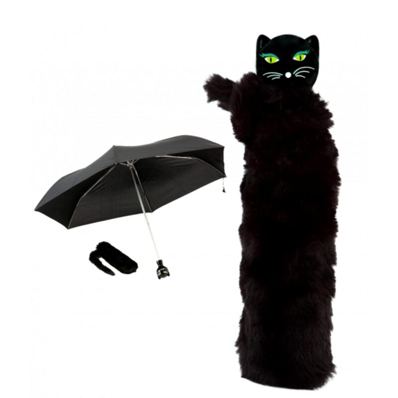 Compact Umbrella Chapka Black Cat (4)