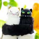 Compact Umbrella Chapka White Cat (2)