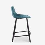 Counter Stool Franky Velvet Petrol 65cm (2)
