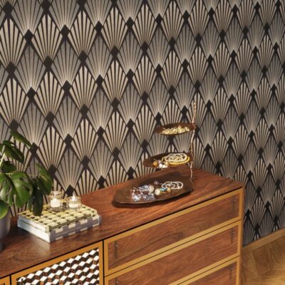 Deco Etagere Leaf Gold (2)