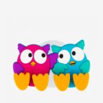 Double Toothbrush Holder Owls