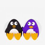 Double Toothbrush Holder Penguins