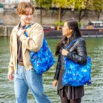 Foldable Shopping Bag Blue Palette (3)