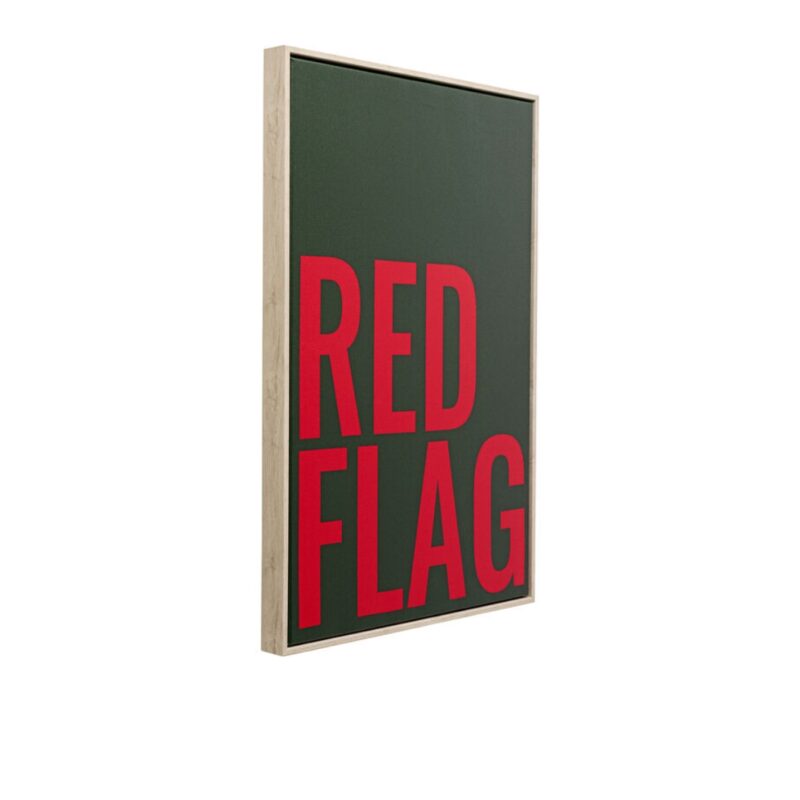 Framed Picture Red Flag 40x60cm (4)