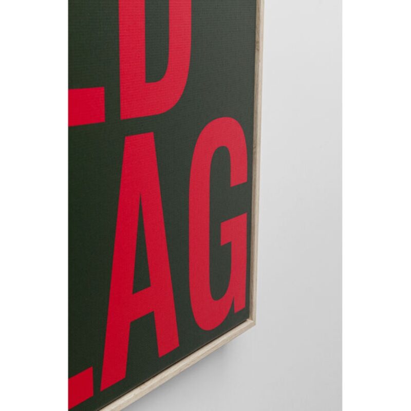 Framed Picture Red Flag 40x60cm (6)