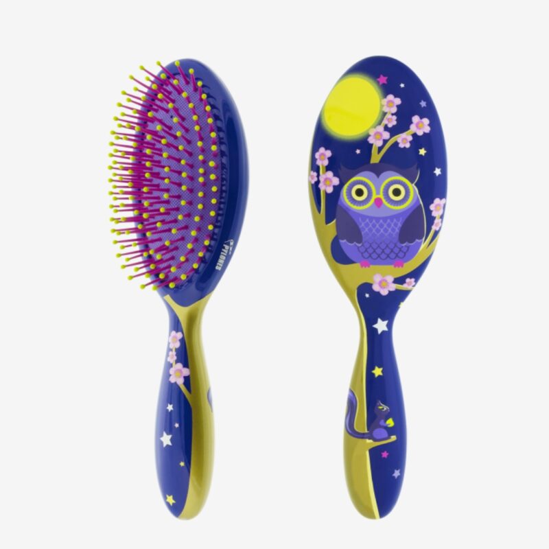 Hairbrush Ladypop L Blue Owl