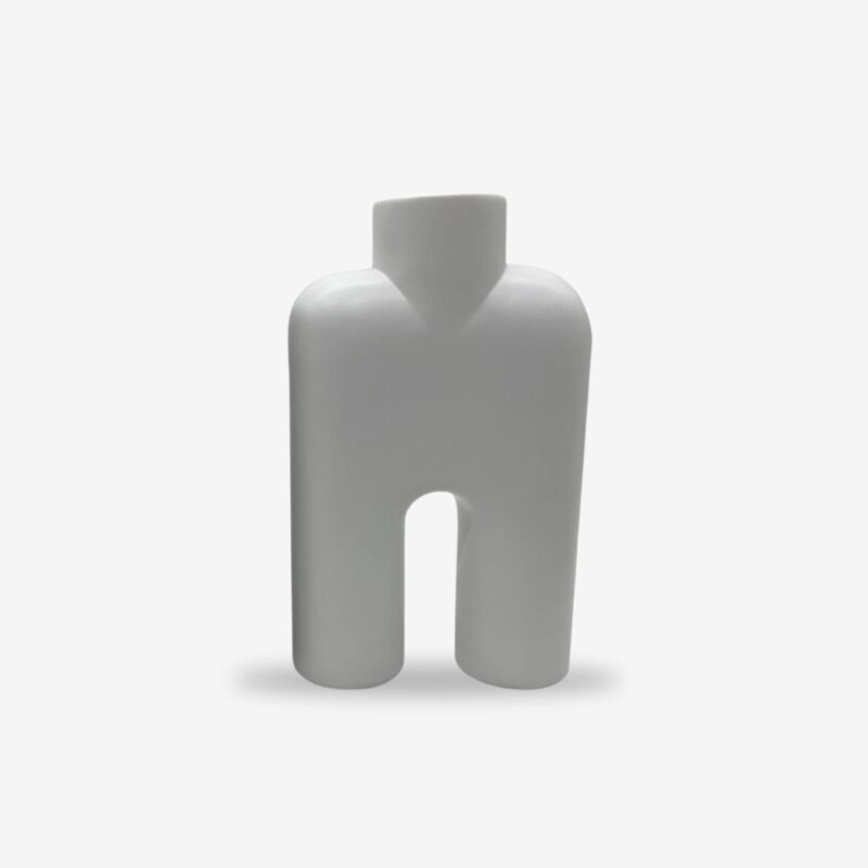 Len Vase White