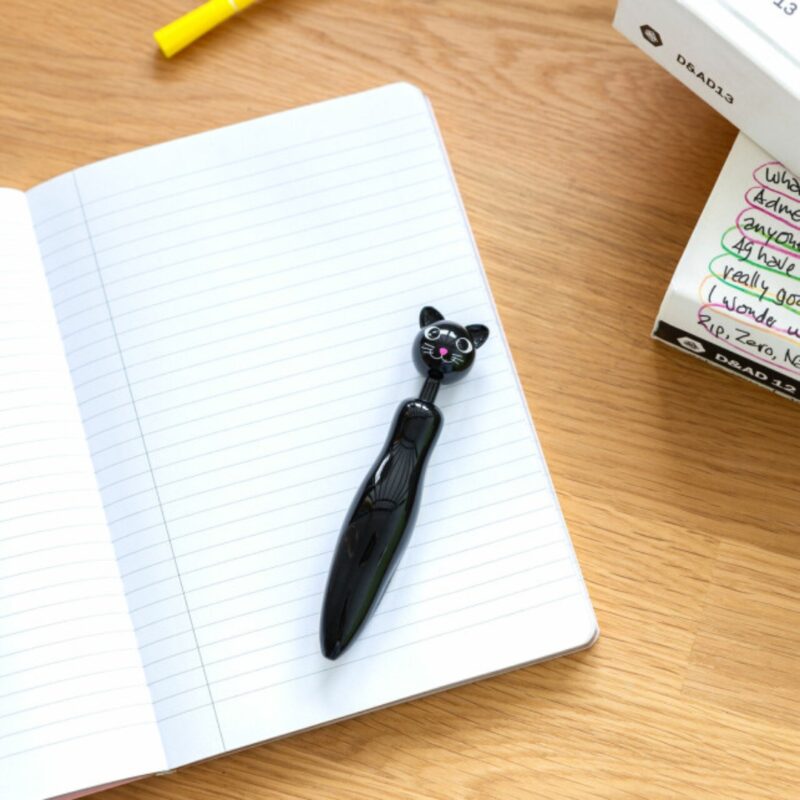 Retractable Ballpoint Pen Cat (2)