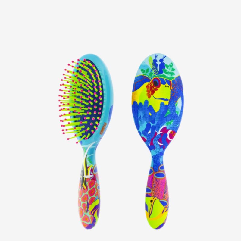 Small Hairbrush Ladypop Fluocéan