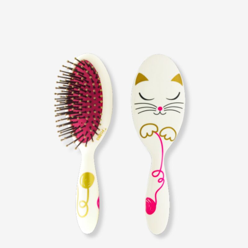 Small Hairbrush Ladypop White Cat