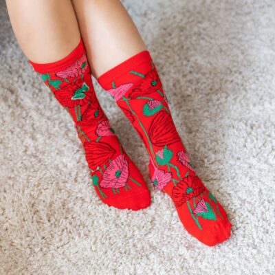 Socks Poppies (2)