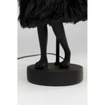 Table Lamp Animal Rabbit Fur Black Gold 50cm (7)