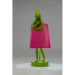 Table Lamp Animal Rabbit Green Pink 50cm (3)