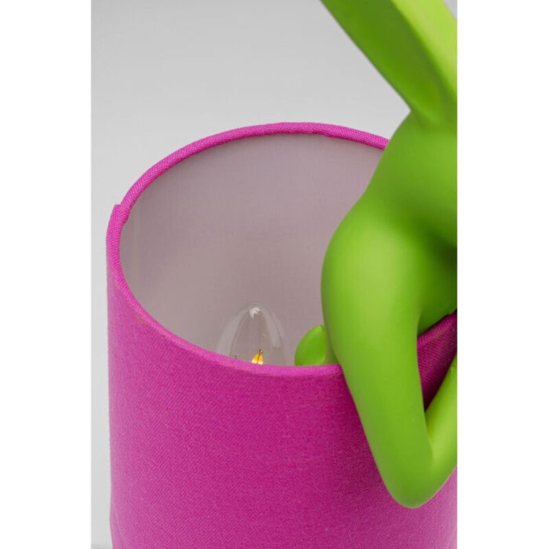 Table Lamp Animal Rabbit Green Pink 50cm (8)
