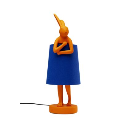 Table Lamp Animal Rabbit Orange Blue 50cm