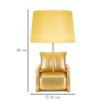 Table Lamp Midcentury Gold 45cm (7)