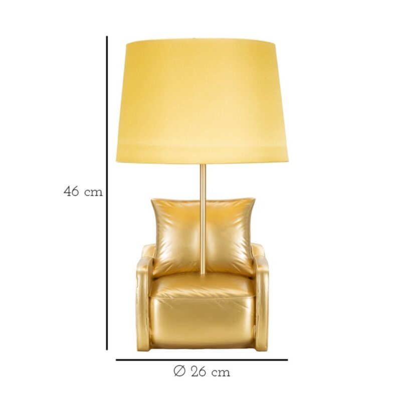 Table Lamp Midcentury Gold 45cm (7)