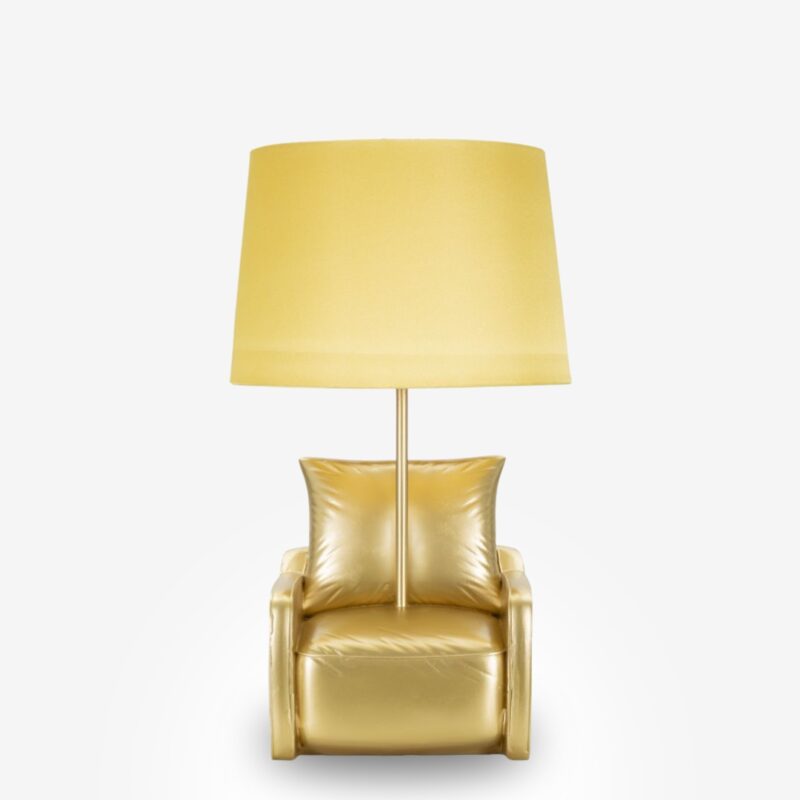 Table Lamp Midcentury Gold 45cm