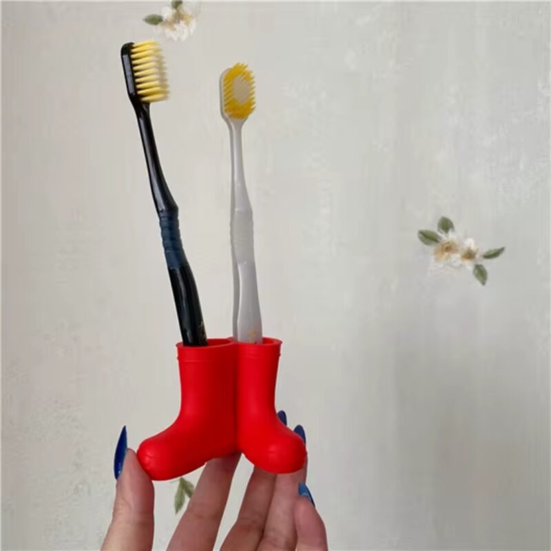 Toothbrush Holder Red Boots